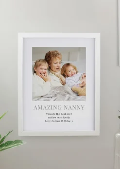 Personalised Memento Company Square Photo Upload White Poster Frame