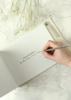 Personalised Memento Company Photo Upload Hardback Guest Book & Pen