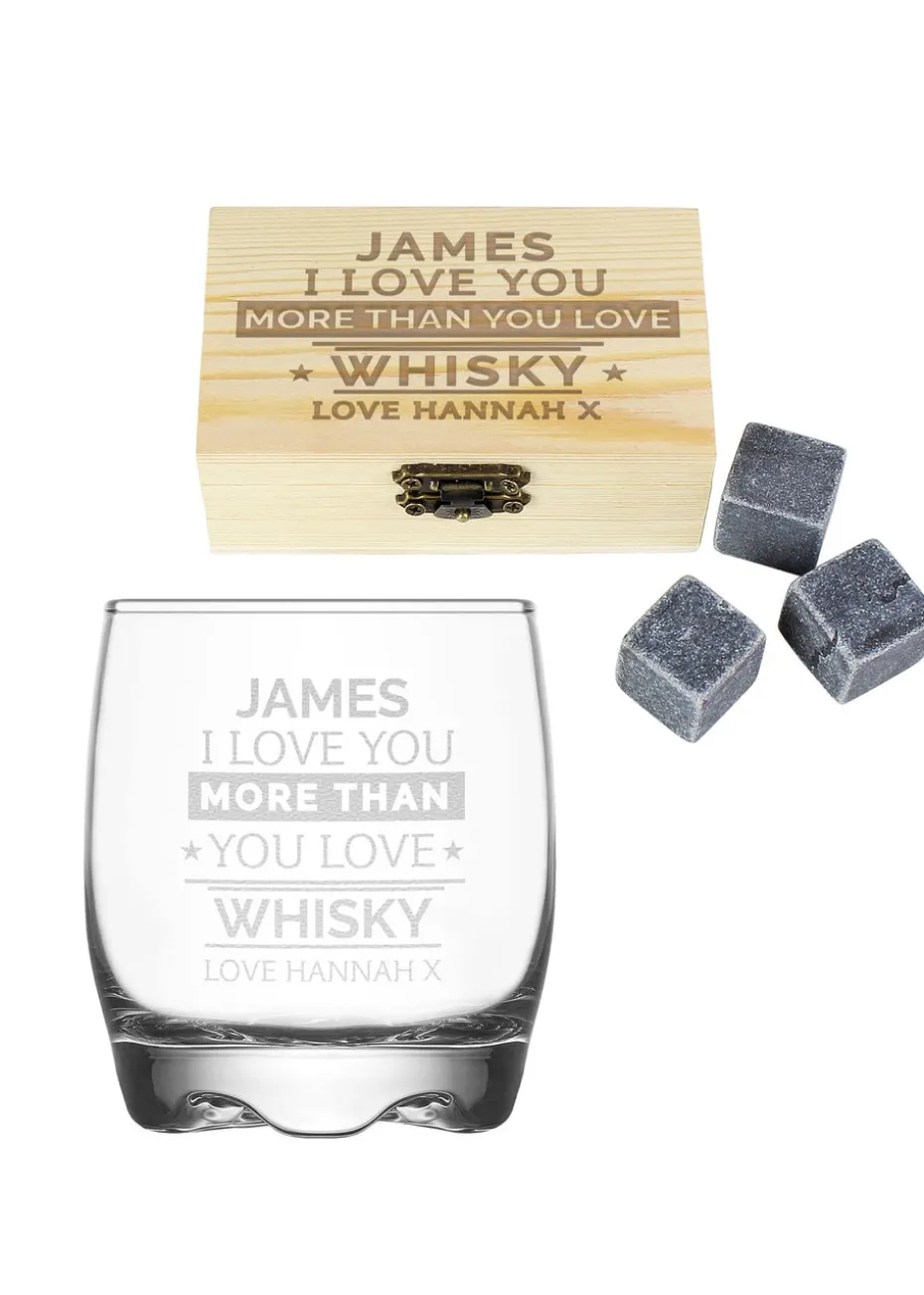 Personalised Memento Company Clear Love You More Tumbler