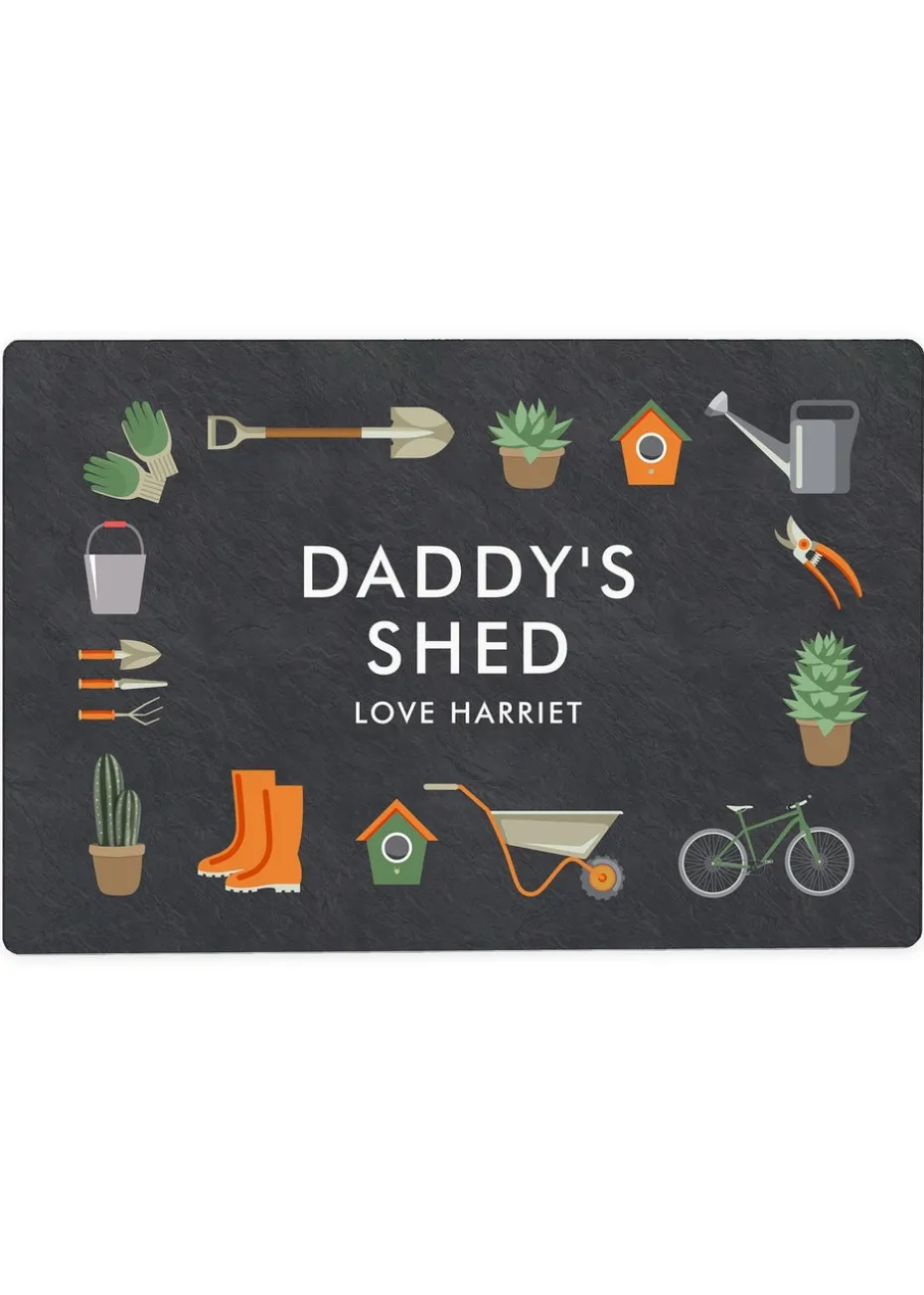 Personalised Memento Company Grey Gardening Metal Sign