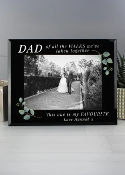 Personalised Memento Company of All The Walks Glass Wedding Frame