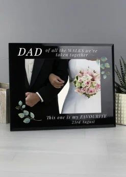 Personalised Memento Company of All The Walks Glass Wedding Frame