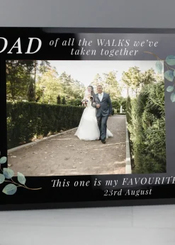 Personalised Memento Company of All The Walks Glass Wedding Frame