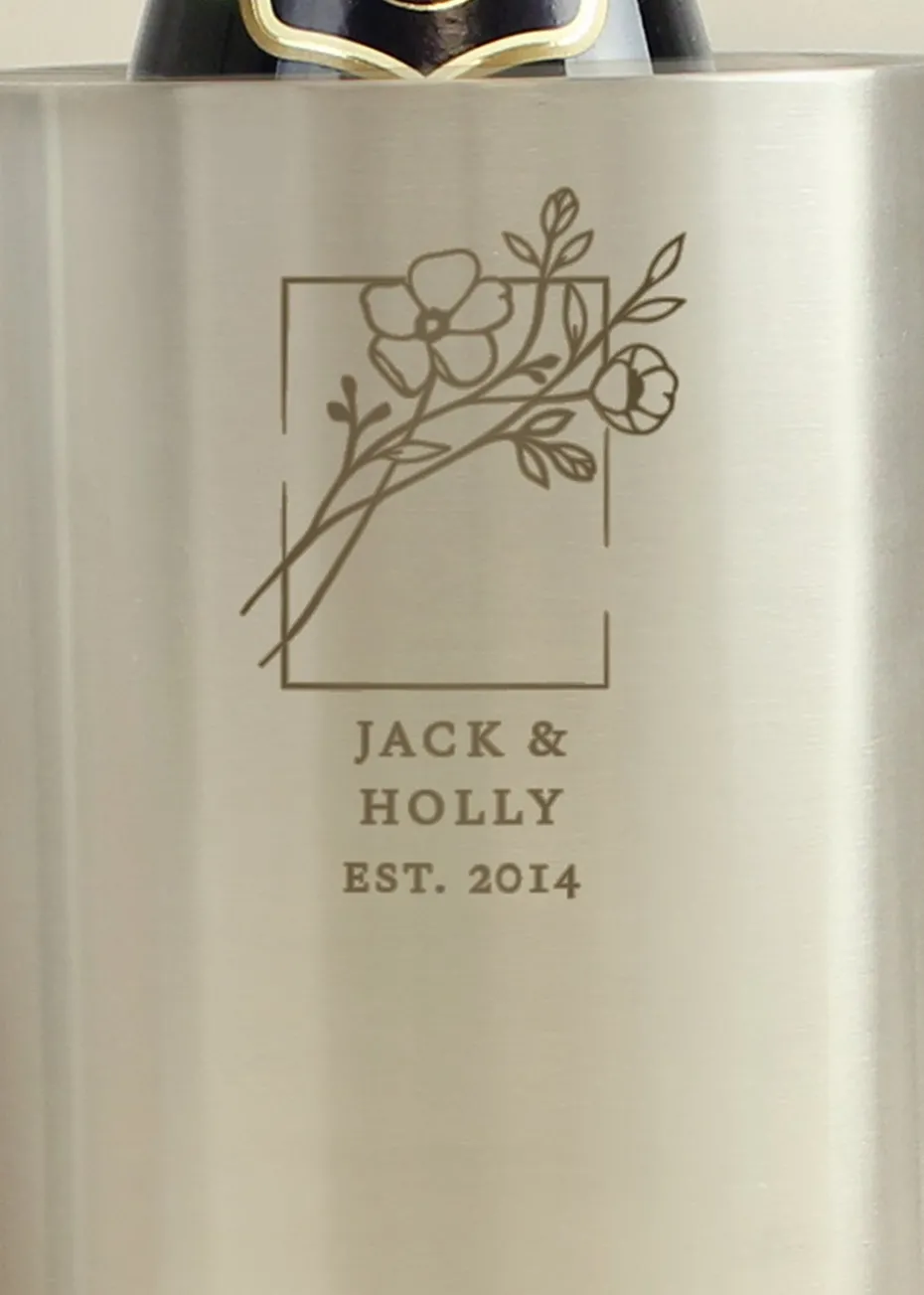 Personalised Memento Company Botanical Wine Cooler