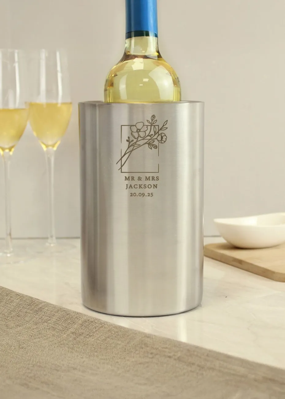 Personalised Memento Company Botanical Wine Cooler