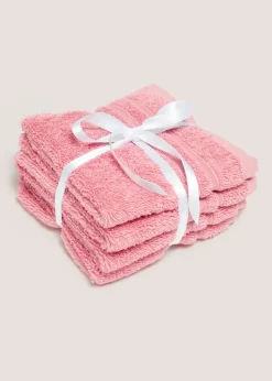 Pink 100% Egyptian Cotton Face Cloth Bundle