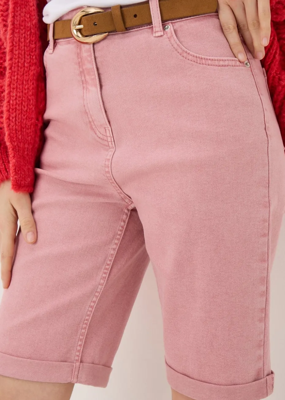 Pink April Denim Shorts