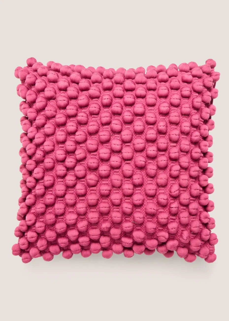 Pink Bobble Cushion
