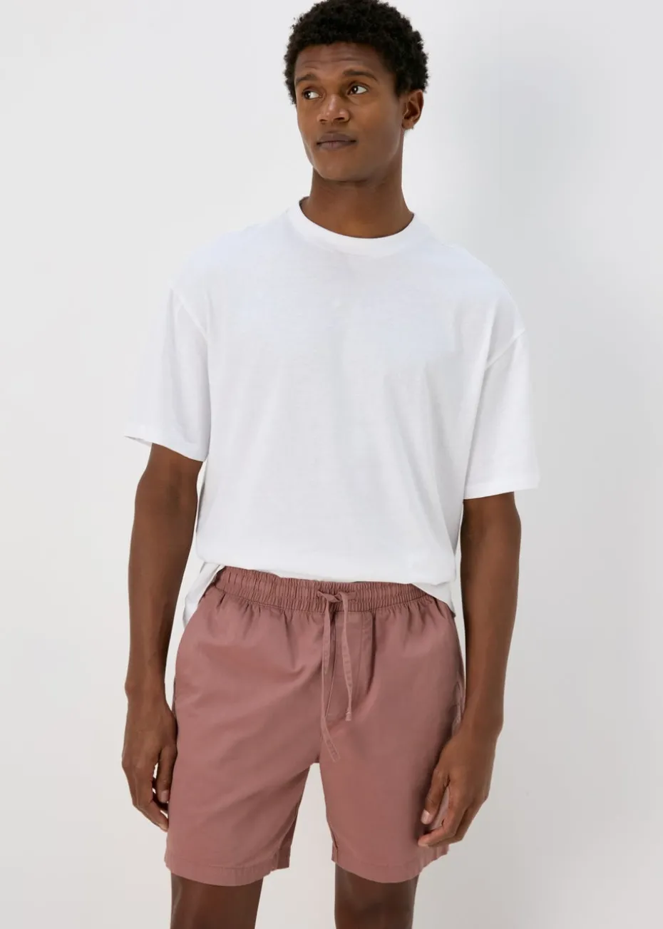 Pink Drawcord Chino Shorts