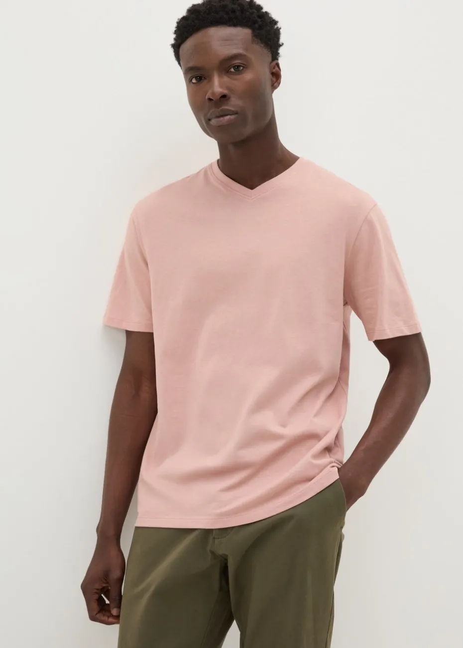 Pink Essential V-Neck T-Shirt