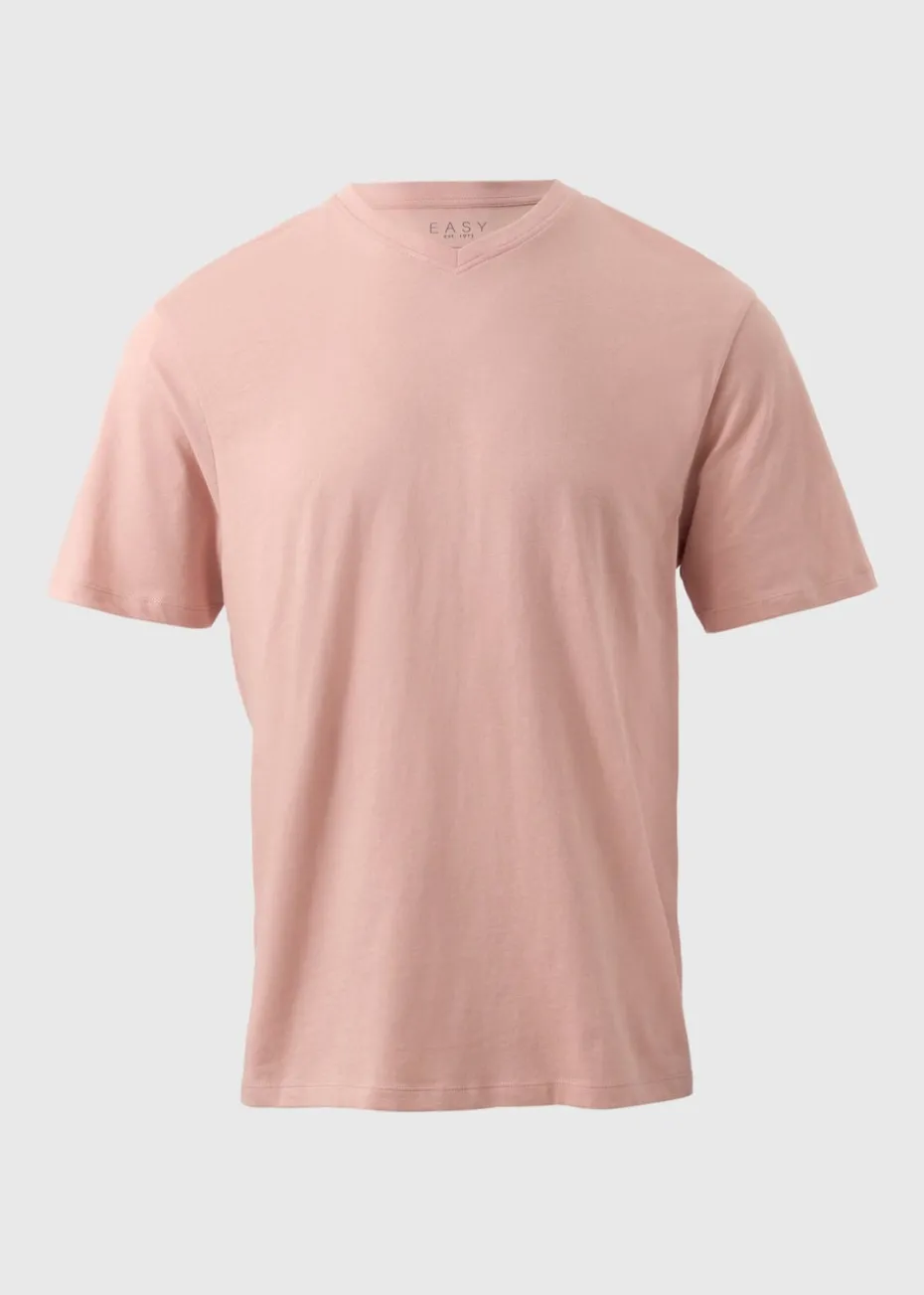 Pink Essential V-Neck T-Shirt