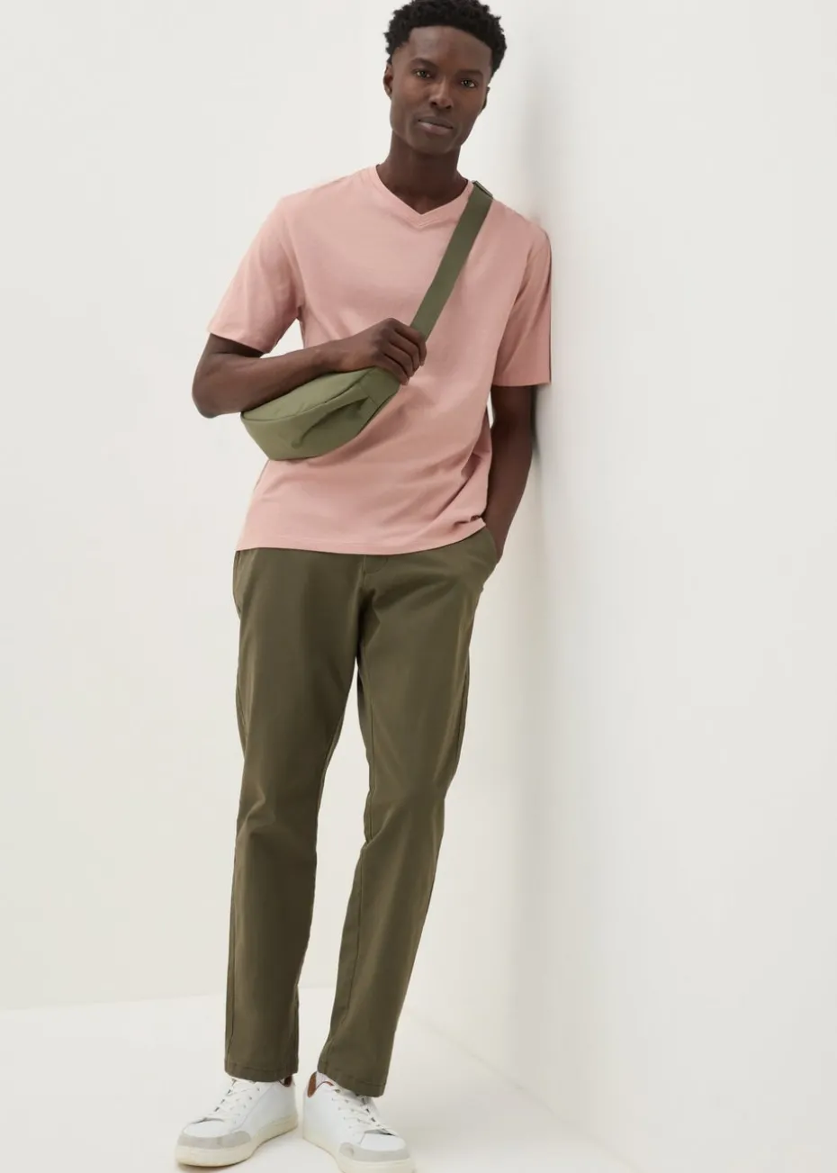 Pink Essential V-Neck T-Shirt