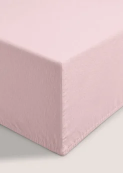 Pink Extra Deep Bed Sheet (180 Thread Count)