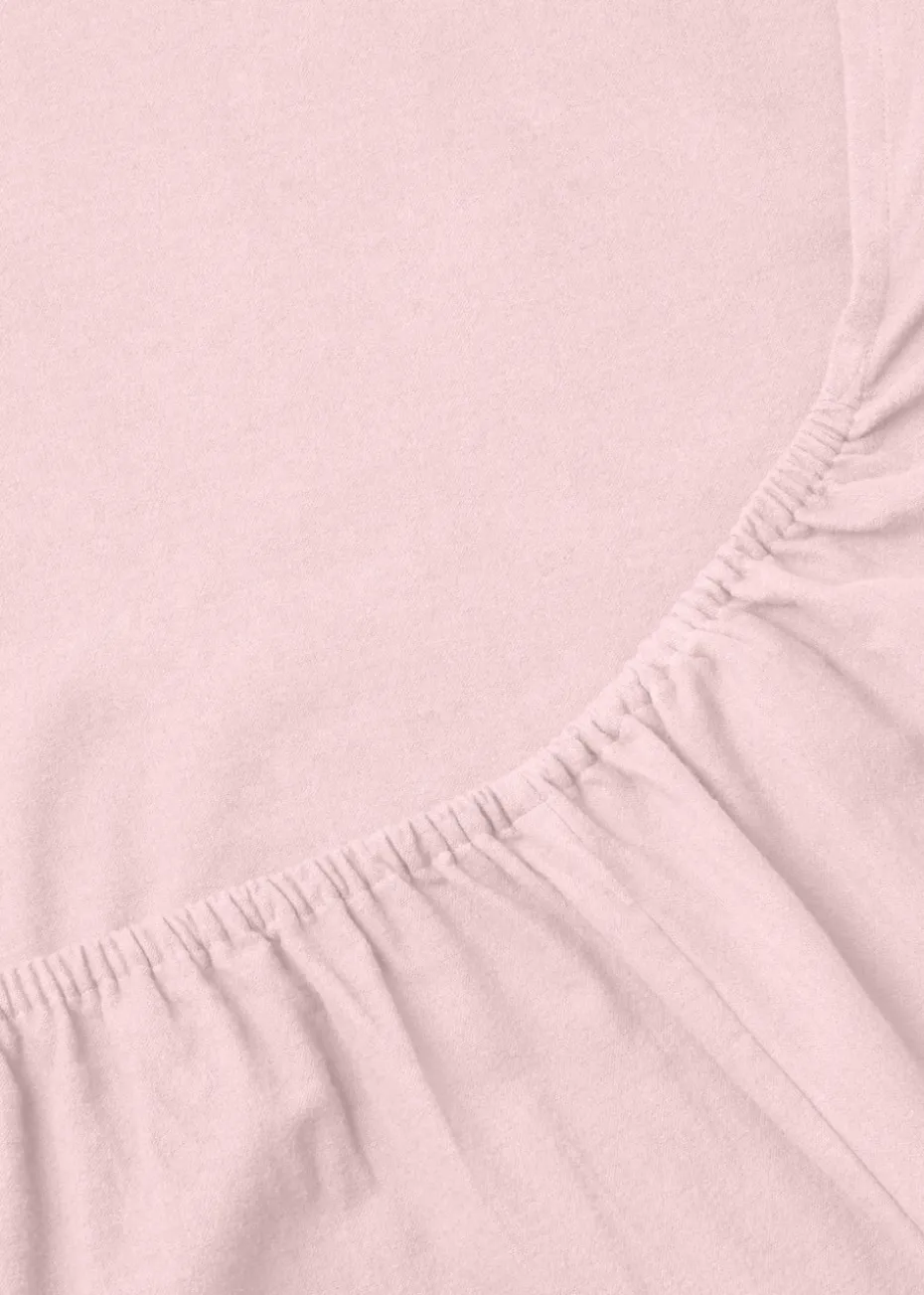 Pink Extra Deep Bed Sheet (180 Thread Count)