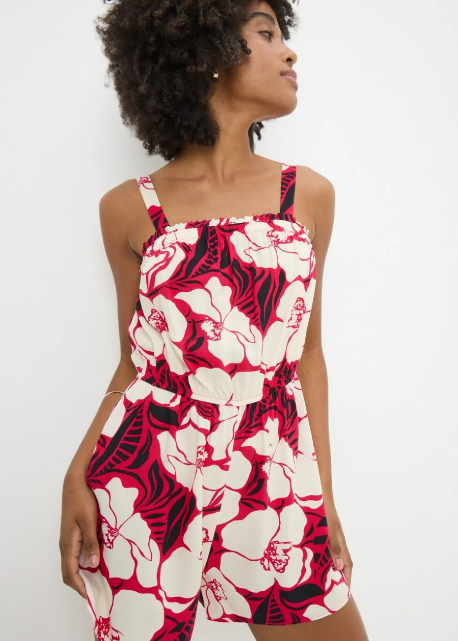 Pink Floral Playsuit