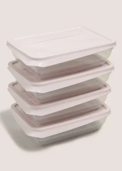 Pink Plastic Lunch Box