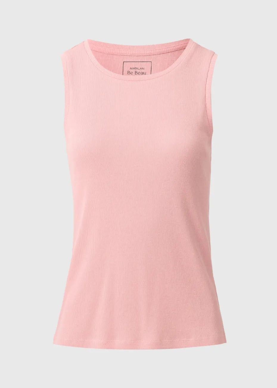 Pink Ribbed Vest
