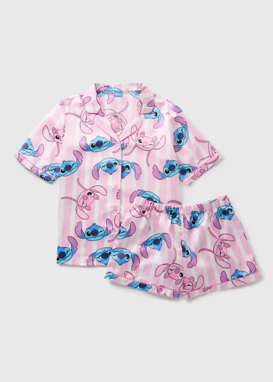 Pink Stitch Pyjama Set
