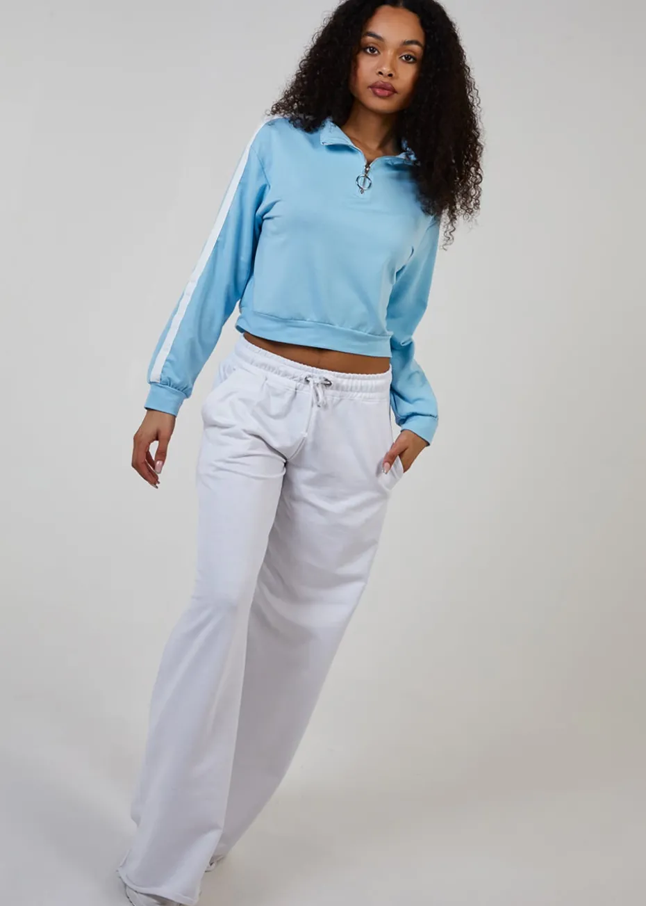Pink Vanilla Blue Zip Up Sweatshirt