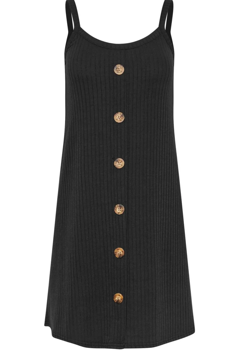 Pixiegirl Petite Black Button Front Sleeveless Dress