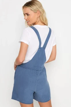 Pixiegirl Petite Blue Short Dungarees