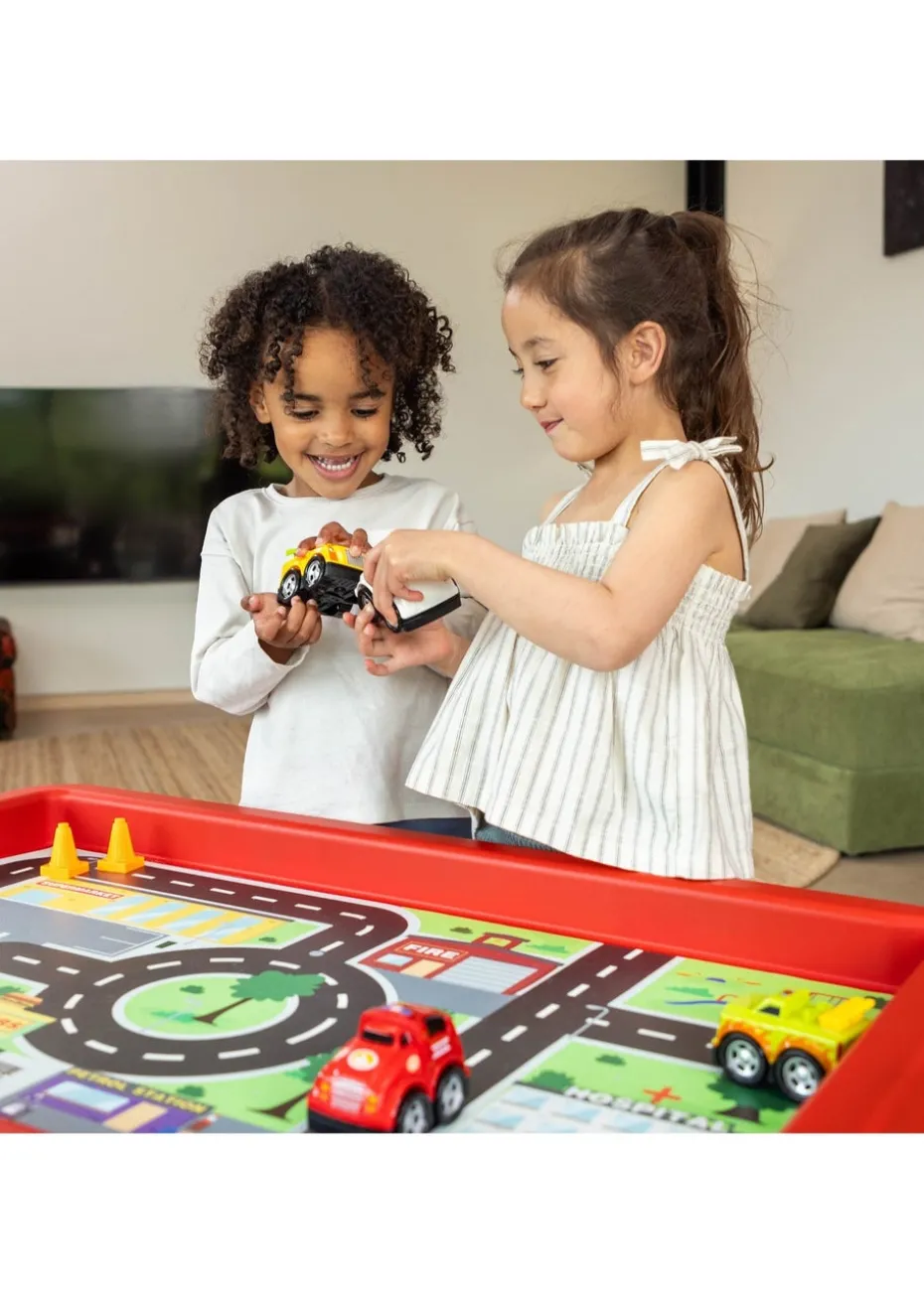 PlayHouse Play Tray With City & Race Play Mat Set