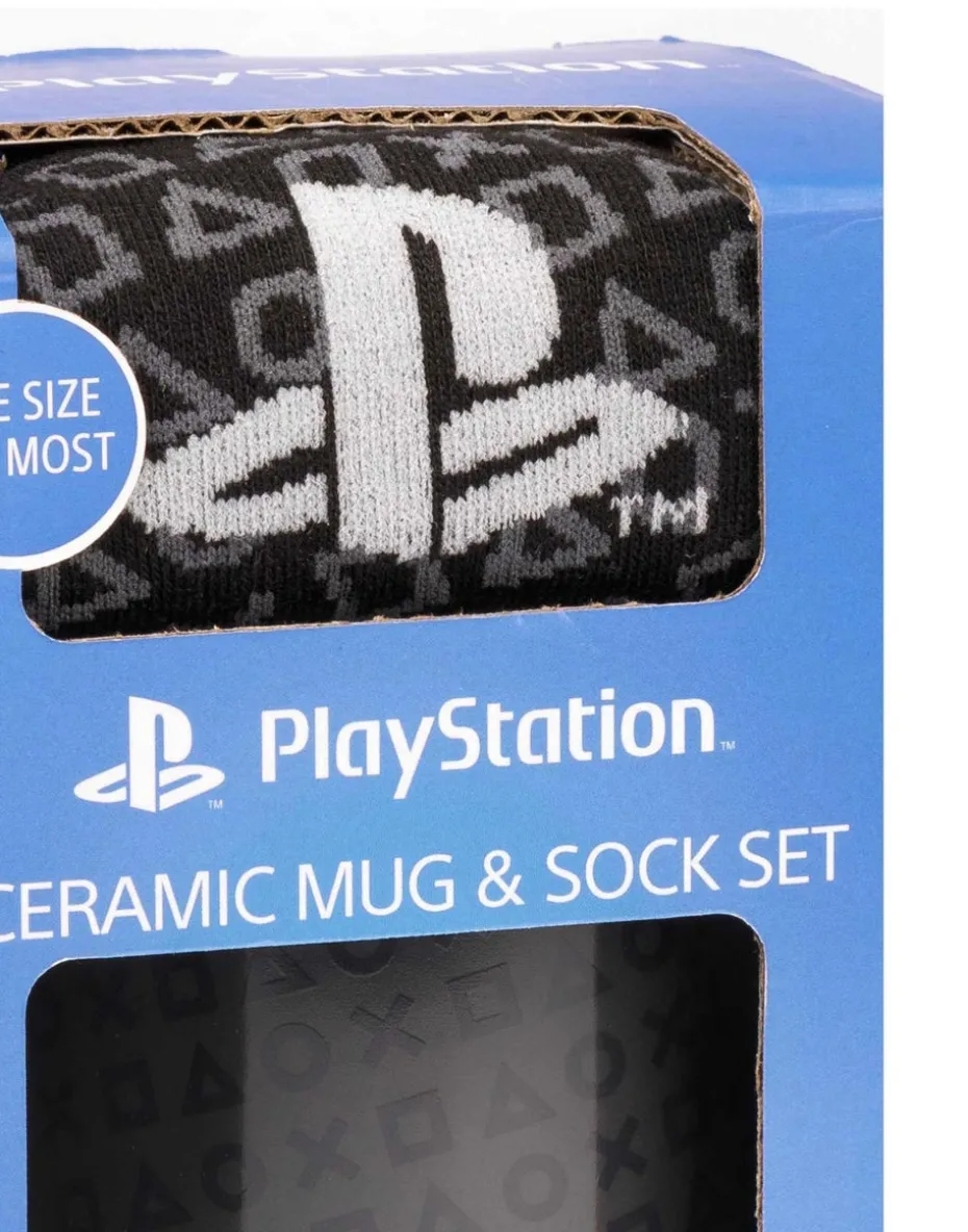 PlayStation Blue Controller Mug & Sock Gift Set