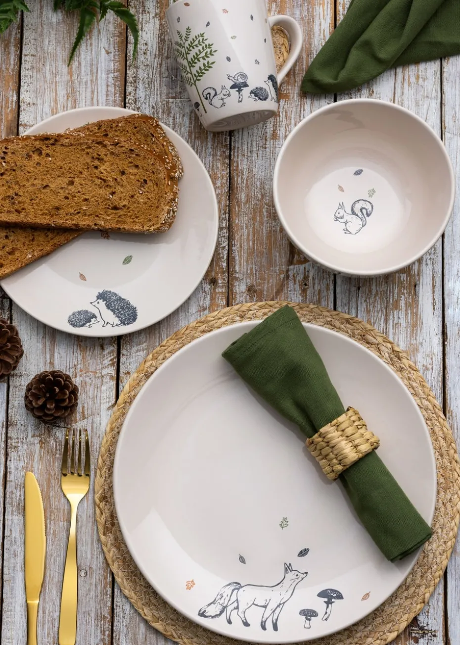 Price & Kensington Woodland Side Plates x4 (20.5cm)