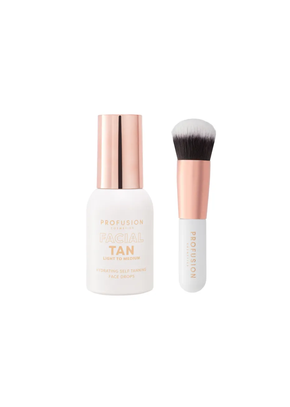 Profusion Cosmetics Facial Bronzing Set Light To Medium