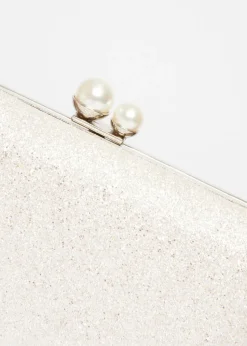 Quiz Silver Bridal Box Bag