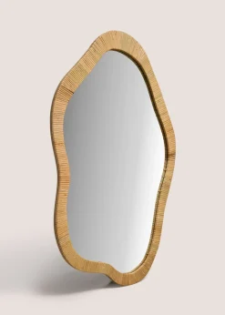 Rattan Abstract Mirror