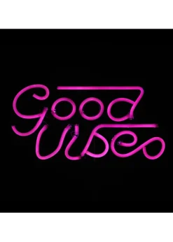 RED5 Purple Neon Effect Good Vibes Wall Light