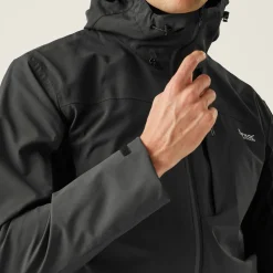 Regatta Ash Black Birchdale II Waterproof Breathable Isotex Stretch Jacket