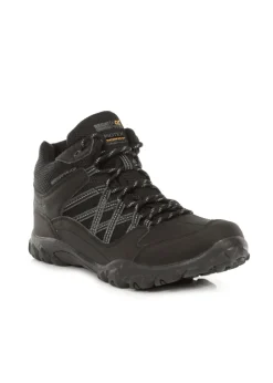 Regatta Black Granite Edgepoint Waterproof Isotex Mid Walking Boots