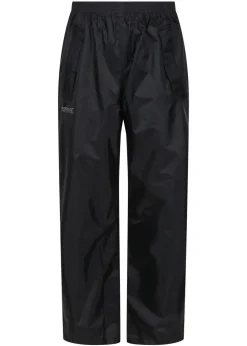 Regatta Black Kids' Stormbreak Waterproof Hydrofort Overtrousers