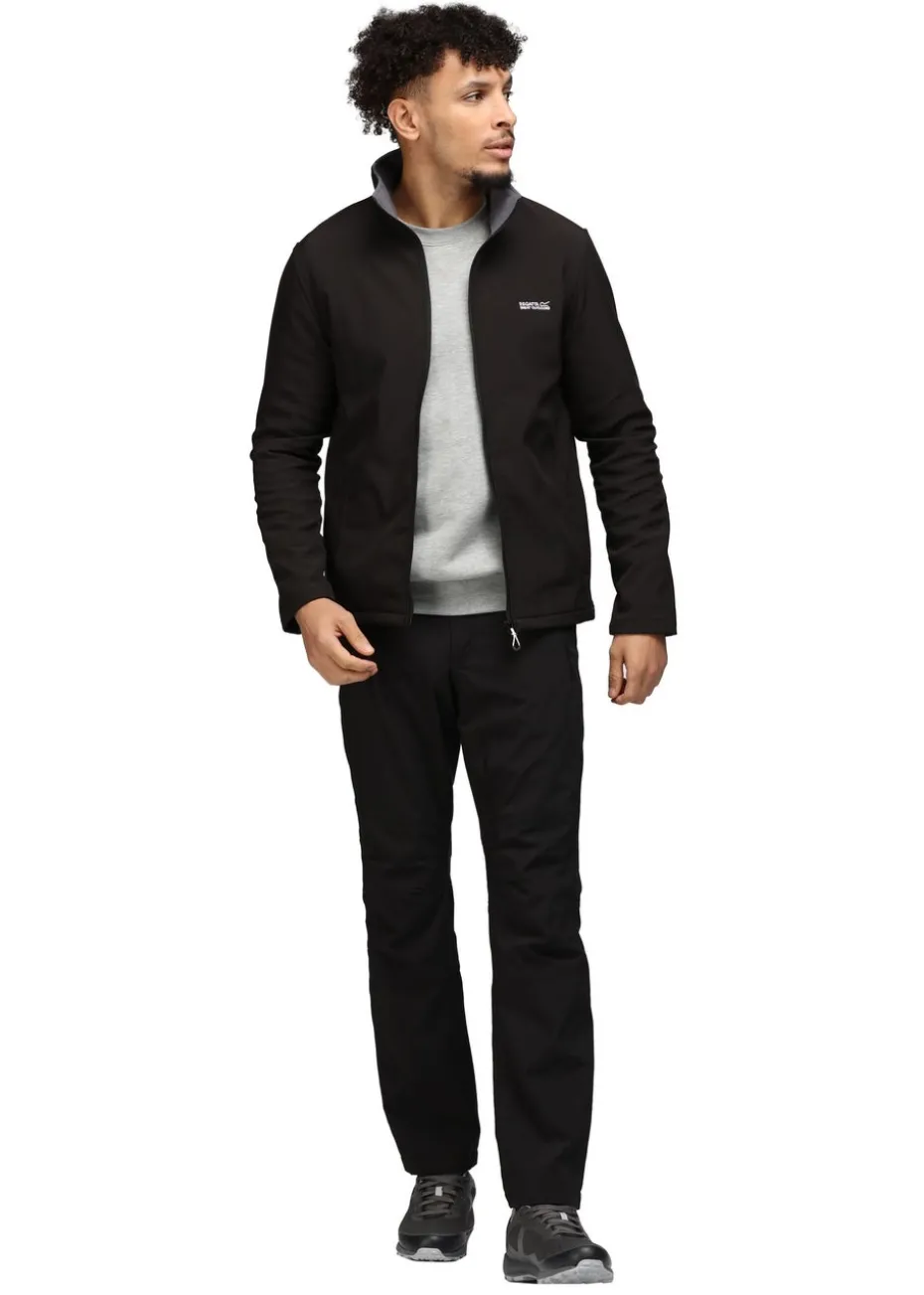 Regatta Black Men's Cera V Water Repellent Softshell Jacket