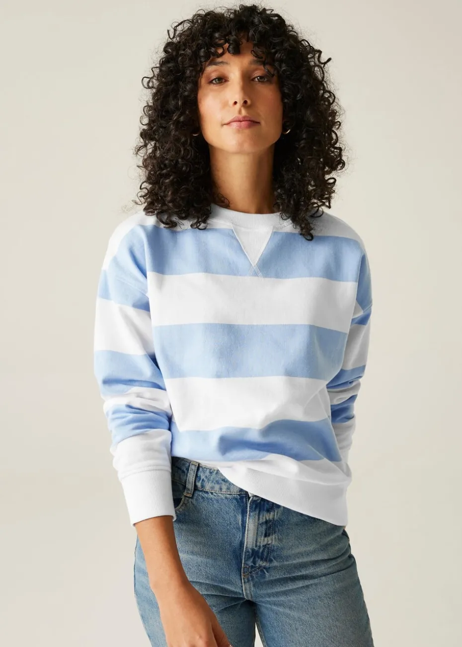 Regatta Chambray Blue White Stripe Avika II Jumper