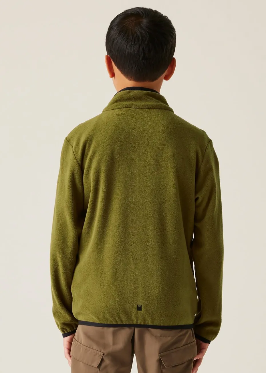 Regatta Forest Green Nephrite Kids' Frankie Anti-Pill Symmetry Fleece (3- 16 Yrs)