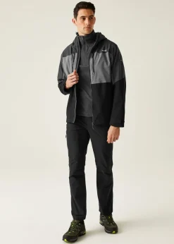 Regatta Grey/Black Maland II Waterproof Breathable Isotex Stretch Jacket