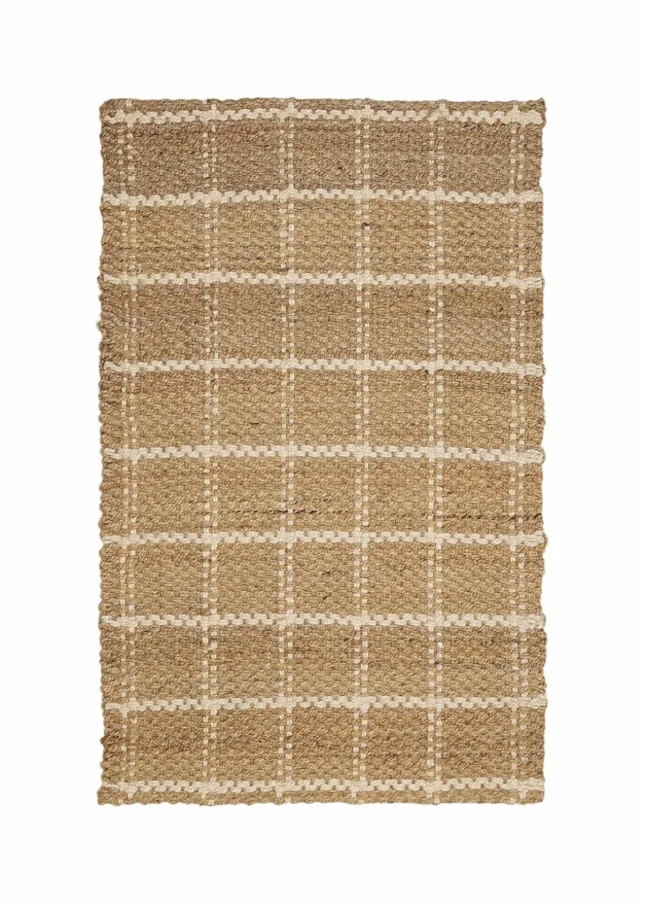 Relay Jute Check Natural Rug