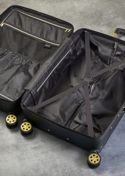 Rock Vintage Suitcase Emerald Green