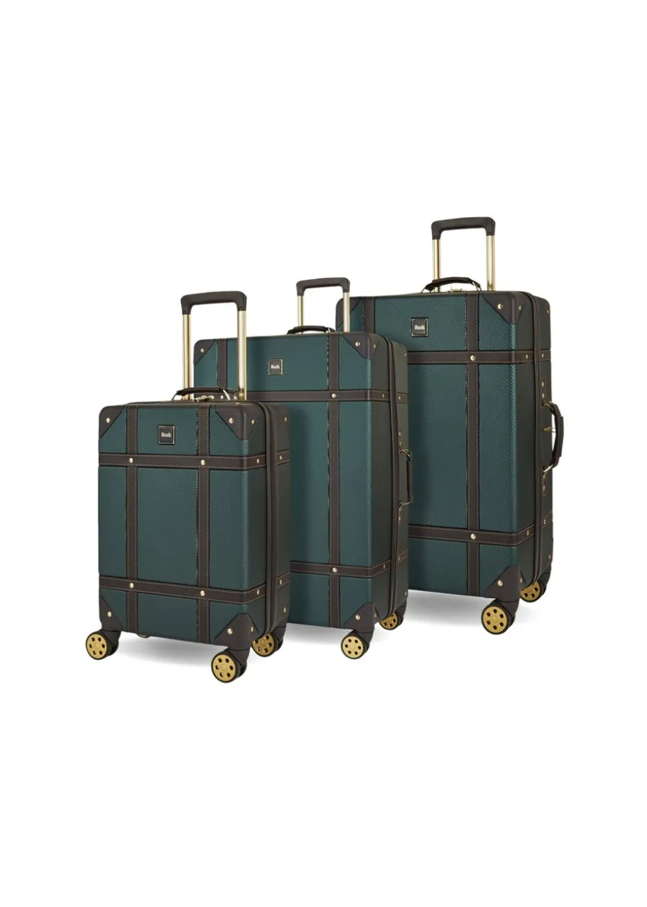 Rock Vintage Suitcase Emerald Green