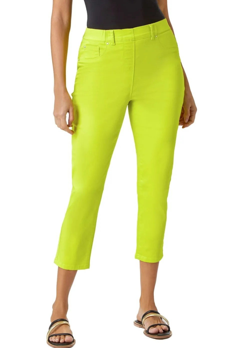 Roman Lime Cropped Stretch Denim Jegging
