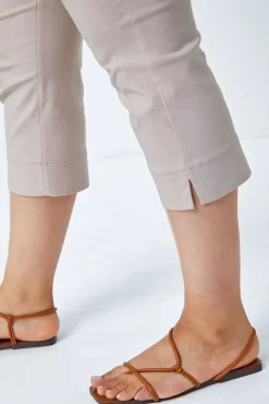 Roman Natural  Curve Cropped Stretch Trouser