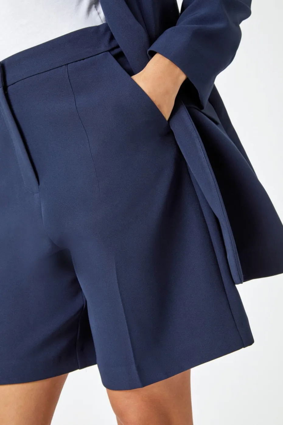 Roman Navy Tailored Bermuda Shorts