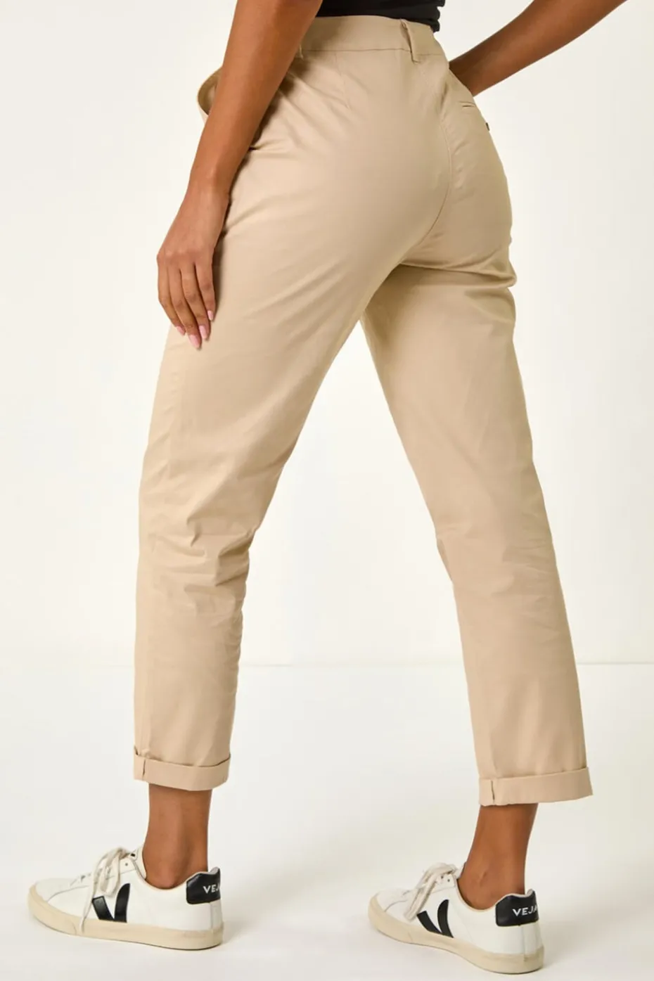 Roman Stone Plain Cotton Chino Trousers