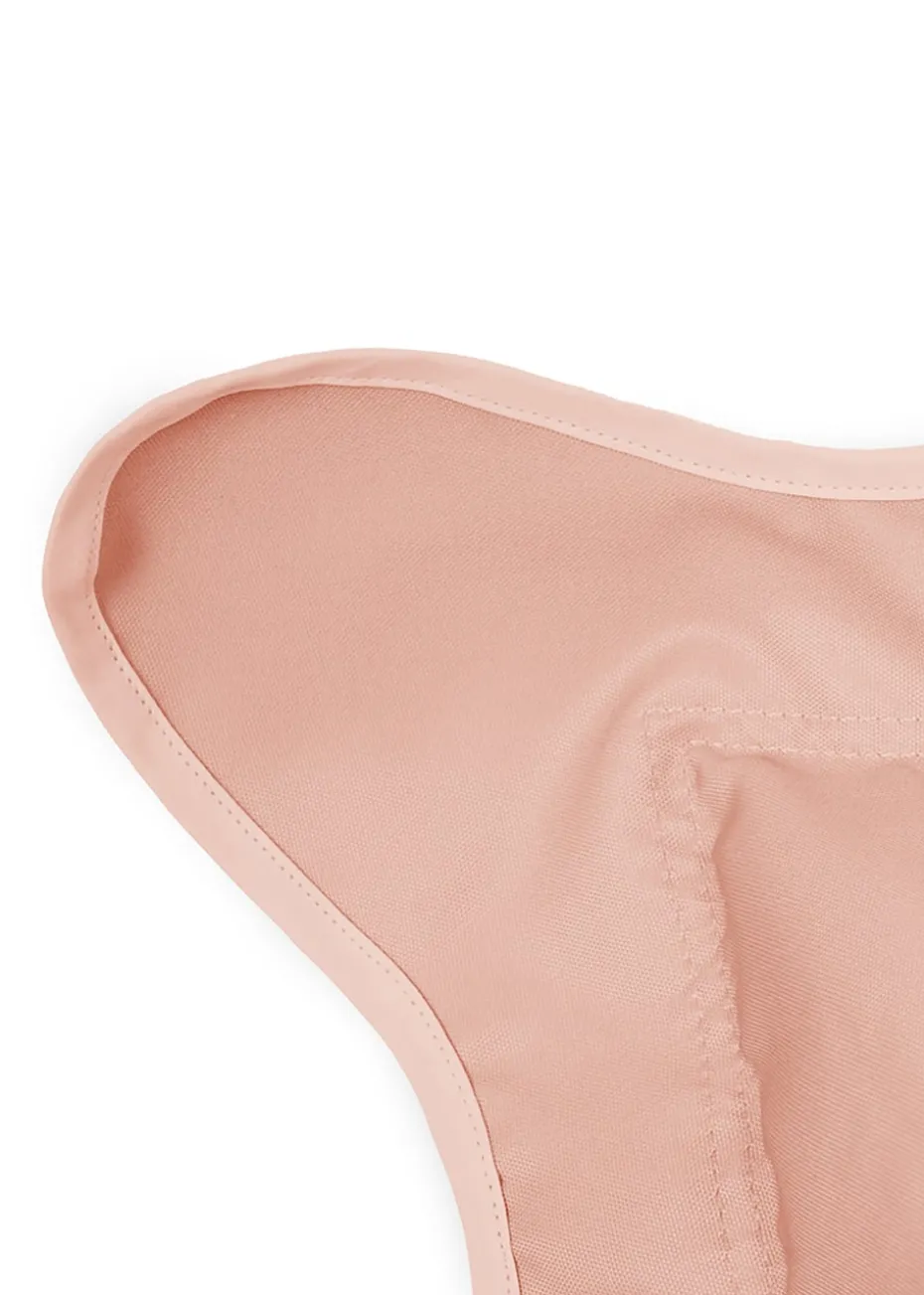 rucomfy Indoor/Outdoor Giant Scalloped Squashy Squarbie Dusky Pink Beanbag