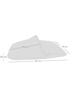 rucomfy Jumbo Cord Burrower Medium Platinum Grey Pet Bed
