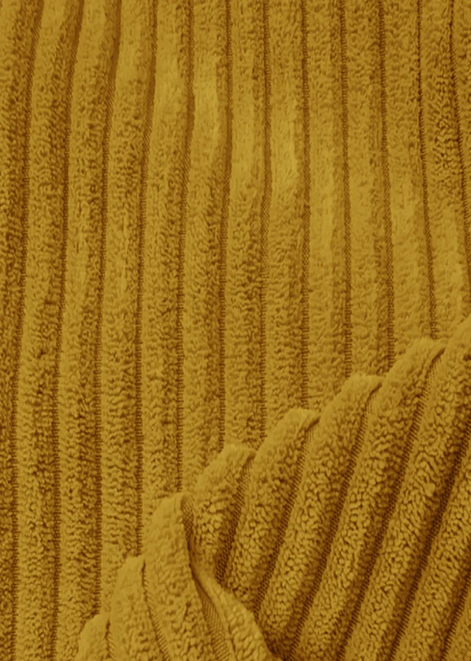 rucomfy Jumbo Cord Burrower Large Mustard Pet Bed