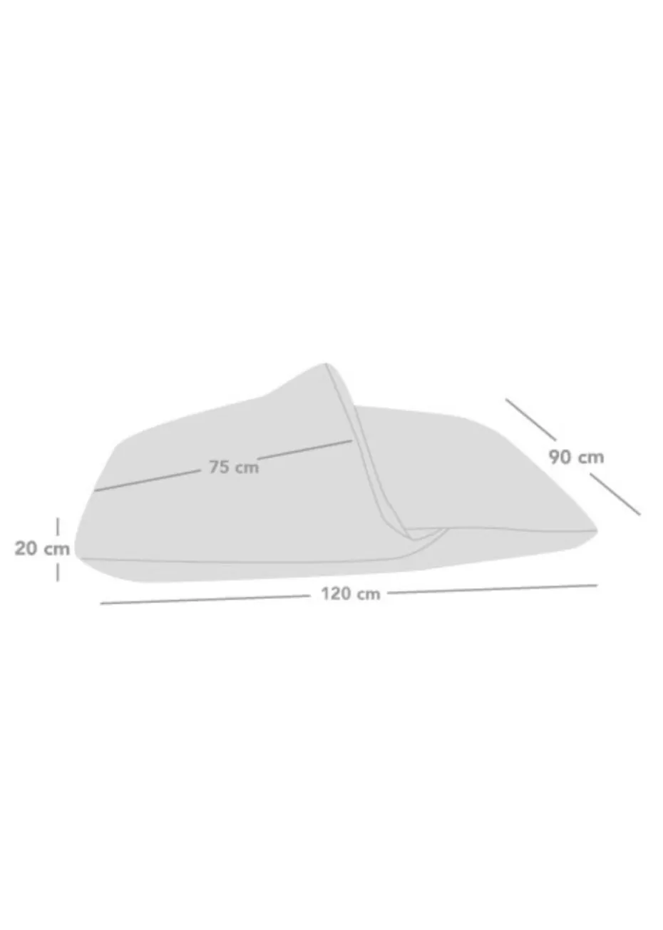 rucomfy Jumbo Cord Burrower Large Slate Grey Pet Bed